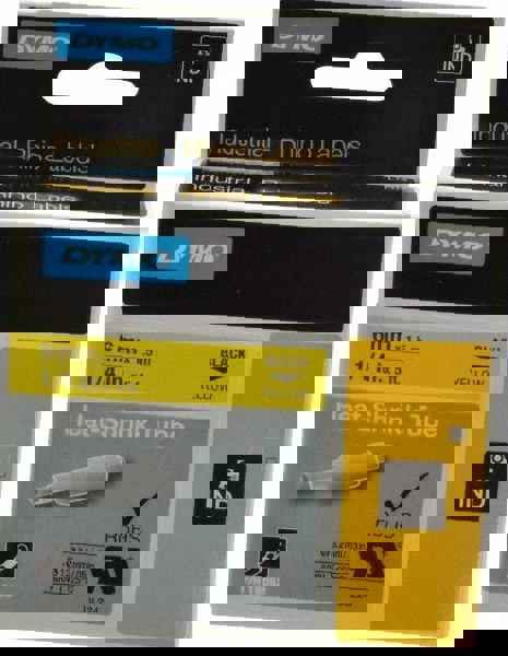 Label Maker Label: Yellow, Heat Shrinkable Polyolefin, 60